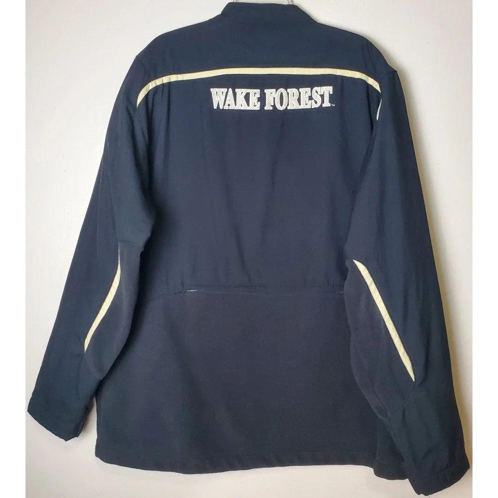 Nike Fit Therma Team Fleece Zip Jacket Wake Forest WFU Logo XXL 2XL Black‎ ACC